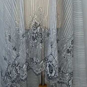 3Meter kvalitātes svītrainām skropstu mežģīnes platums 150CM roku apģērba piederumi, kāzu dekorēšana