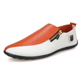 Vīriešu formālu apavi Mokasīni ādas kurpes audekla kurpes vasaras vīriešu ikdienas apavi oficiālu kurpes elpojošs mīksto vienīgais viegls 44