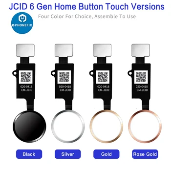 JC 6 Gen 3D pirkstu Nospiedumu Flex Kabelis priekš IPhone 7 8 Plus SE Atgriezties Atpakaļ, Mājas Taustiņš Melns/Balts/Zelts/ Rose Gold Mājas Flex Montāža