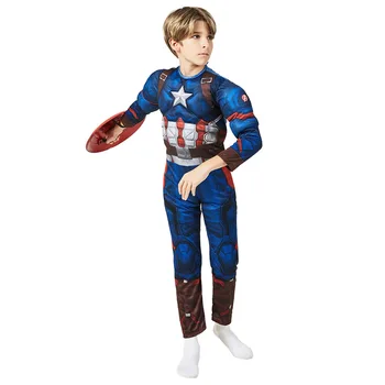 Disney Brīnums ir varonis Captain America bērnu superhero tēma puse cosplay Halloween spēle darbības kostīms