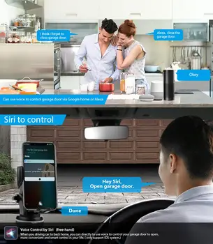 SMARSECUR Smart Life/Tuya APP WiFi Garāžas Durvju Kontrolieris Tālvadības Saderīga Ar Alexa Echo Google Home/Siri