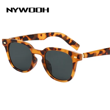 NYWOOH Black Vintage, Saulesbrilles Sievietēm, Vīriešiem Zīmola Dizainere Classic Kvadrātveida Saules Brilles Dāmas Retro Toņos Brilles UV400