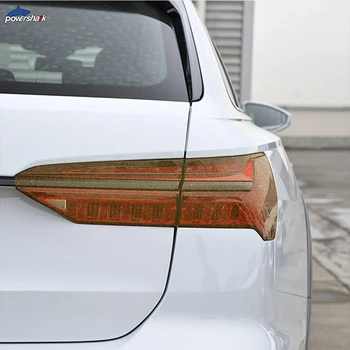 Auto Lukturu Krāsa Melna ar aizsargplēvi Aizsardzības Taillight Pārredzamu TPU Uzlīme Audi A6 C8 S6 2019 2020 Piederumi