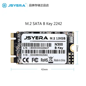 JSYEAR M. 2 SSD 2242 128GB HDD 22x42mm NGFF B taustiņu M2 SATA Cietvielu Cieto Disku un 60GB64GB120GB240GB256GB360G480GB512GB1TB2TB