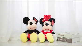 2020 Jaunas, Īstas Disney leļļu Mickey Minnie plīša rotaļlieta Mickey Mous Donald Duck lelle Disney leļļu 22 cm