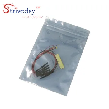 100pcs/daudz 1206 SMD Pre-pielodēti mikro litz vadu LED vada pretestība 8-12V 20cm DIY 9 Krāsas var izvēlēties DIY