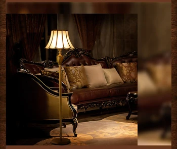 Zelta vara grīdu gaismas armatūra modes luksusa standarta kvēlspuldzi royal fortuny retro classic grīdas gaismas