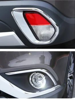 Par Mitsubishi Outlander 2019 ABS Chrome Auto Aizmugures Tailight Priekšējo Lukturu Miglas Luktura Vāciņš Melns Auto Stils Aksesuāri