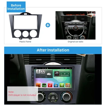 Seicane Pielāgošanas 2DIN Auto Stereo Fascijas rāmis 2003+ Mazda RX8 Radio Panelis Paneļa Vāciņu Tirm 173*98 178*100 178*102mm