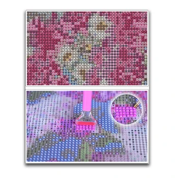 DIY dimanta krāsošana dzīvnieku pilnu kvadrātveida/kārtu krāsu pūce rhinestone attēlu izšuvumu pārdošana dimanta mozaīkas mājas dekoru XY1