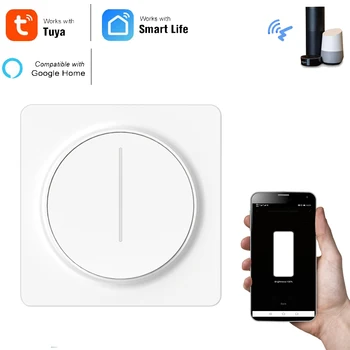 Tuya Smart WiFi Reostats Slēdzis Tālvadības Touch LED Aptumšojami Balss Kontroles Darbu ar Alexa, Google Home Smart Dzīves App