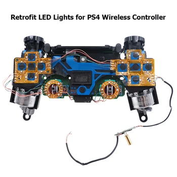 6 Krāsu Luminated D-Pad Thumsticks Sejas Pogas DTF LED Komplekts PS4 Kontrolieris Elektronisko Mašīnu Piederumi