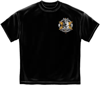 2019. Gada Vasaras Modes Stila Tiesībaizsardzības T-Krekls Elites Šķirnes K9 Šerifa Black Tee Krekls