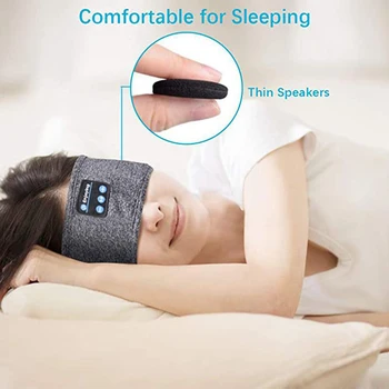 Mūzikas Bluetooth 5.0 Galvas Stīpa Ap Galvu Stiprināmas Sporta Joga Fitness Adījumiem Miega Cepures Stereo Austiņas Miega Austiņas Mūzikas Galvas Stīpa
