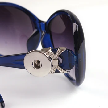 5 krāsas 2016 Orologio Uomo Saulesbrilles Sieviešu Modes Retro 18mm Snap Pogu, Brilles, Saulesbrilles, Aizsargbrilles, vienā virzienā