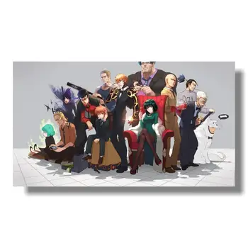 Mākslas Zīda Vai Audekls Drukāt Perforators Cilvēks Saitama Genos Anime Plakātu 60x106 cm Istabas Interjeru Apdare