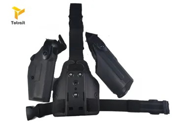Airsoft Safarilands Pistole Glock17 19 22 23 31 Jostas Makstis Lukturīti, Labo Roku Izmanto Kāju Maksts Gaismas Paturot gloks Maksts