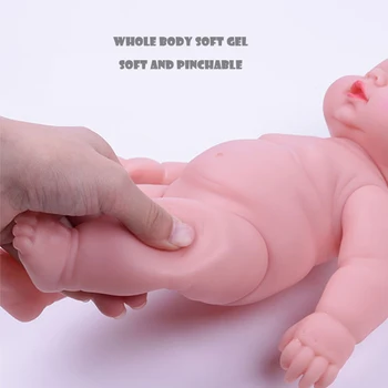 Simulācijas mīkstas plastmasas lelle var runāt baby ķermeņa želatīns bērniem gudrs lelle rotaļlietu nomazgāt simulācijas bērnu Humanoīdu lelle, rotaļlietas