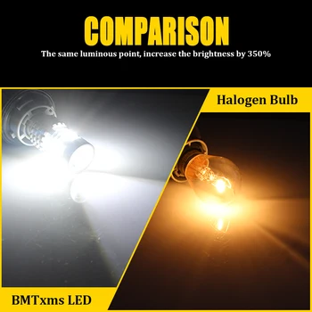 BMTxms Jeep Compass LED DRL Gaismas 2011-2019 Transportlīdzekļa PSX24W 2504 3157 P27/5W LED Dienas gaismas lukturi, automātiskas Tālās Gaismas Spuldzes Canbus