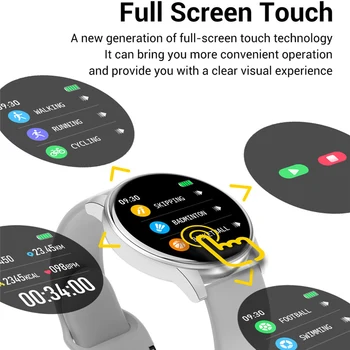 Zl01s Pilna Touch Screen Smart Skatīties Asins Spiediena, Skābekļa Monitors Smartwatch Vīrieši Sievietes Sirds Ritma Noteicējs Ūdensizturīgs Skatīties Ip67