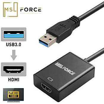 USB C 3.0, HDMI, DVI Video grafikas Pārveidotāja Adapteris HD1080P USB uz HDMI Kabeli Vairāki Monitori, Windows XP 10 8 8.1 7 Klēpjdators