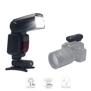 Mcoplus TR-950 Flash Speedlite par Nikon DSLR Kameru D7100 D3100 D90 D5300 D5200 D3200 D5100 + 2.4 G Wireless Remote Trigger