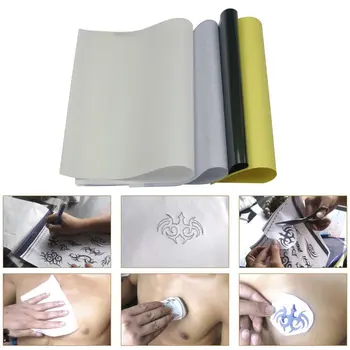 50gab Tetovējums Siltuma Pārneses Papīrs Oglekļa Pārsūtīt Trafaretu uz Papīra Tetovēšanas Trafaretu Kopēt Meklēšanu Papīru Piederumi Body Art Rīks