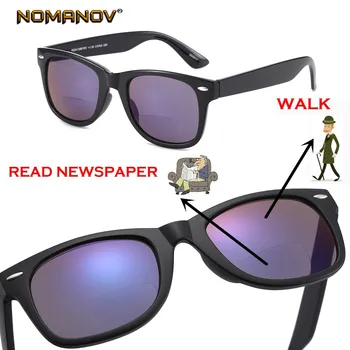 NOMANOV Classic Retro Bifocal Lēcas Lasījumā Saulesbrilles Skatīt Tuvu, Tālu Lasīšanas Brilles +0.75 +1.5 +1.75 +2 +2.25 +2.5 +2.75 Līdz+3.5