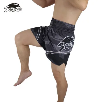 SUOTF MMA boksa fitnesa sporta īpašu vaļīgas bikses, kas cīnās boksa bikses muay thai apģērbu Tiger Muay Thai īss mma sanda