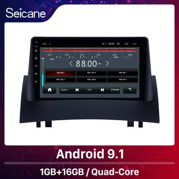 Seicane 9 collu Android 9.1 Auto Multivides atskaņotājs HD Touchscreen GPS Radio 2004 2005 2006 2007 2008 Renault Megane 2