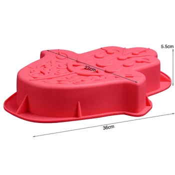 1GB Laimīgo Roku Hamsa puses Kūka Panna Silikona Vidū Acu Forma Neregulāra Lielu Puķu Podu Kūka Pelējuma Non-stick Pannas Kūkas Panna