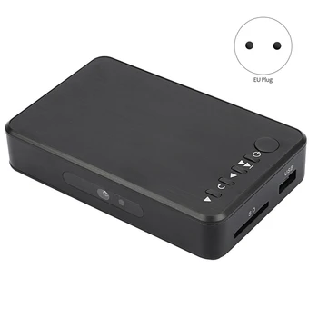 HDMI Cieto Disku Atskaņotāju, Portatīvo 1080P Full HD Media Player USB2.0 SD Kartes Atskaņotājs(ES Spraudnis)
