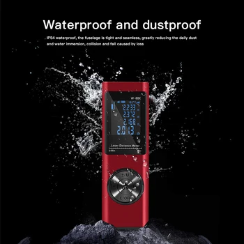 Mini Lāzera Attāluma Mērītājs Ar Augstu Precizitāti Ūdensizturīgs Nepievelk Putekļus Fallproof Digitālo Laser Rangefinder Akumulatoru Rokas Mērīšanas Rīks