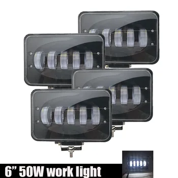 6inch 50W LED Darba Gaismas Josla Combo enduro Foglights LED Gaismas Josla Pikaps 4WD 4x4 ATV UTV SUV Jeep Automašīnu