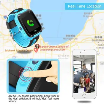 Kids Smart Watch Dial Zvanu Smartwatch Ūdensizturīgs Bērniem Smart Skatīties Antil-zaudēja Tracker Smartwatch GPS Bērniem X-mas Dāvanas R20