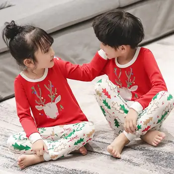 Ziemas Bērnu Multfilmas Pidžamas Pidžamas Komplekts Bērniem Kokvilnas Sleepwear Zēni Meitenes Drēbes Pijamas Apģērbu 2-13Y Tīņi Sleepwear