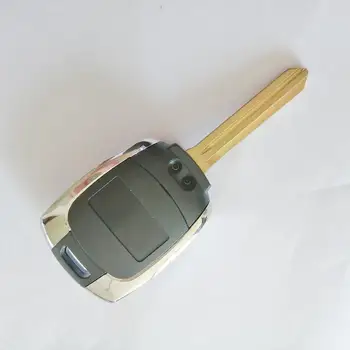 Ar LOGO 2 Pogas Nomaiņa Tālvadības Atslēgu Apvalks Gadījumā Fob Par SsangYong Actyon Kyron Rexton Korando Ar Nesagrieztiem Asmens automašīnas atslēgas