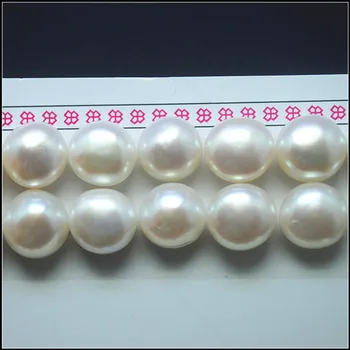 6pcs dabas saldūdens pērļu cabochons ir caurums auskars pieņemšanas AAA kvalitātes lielums 11-11.5 mm patiesu saldūdens pērli