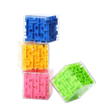 3D Mini Ātrums Labirints Magic Cube Puzzle Spēle Cubos Magicos Mācību Izglītības Rotaļlietas Labirintā Bumbu Slīdošo Rotaļlietas Bērniem Pieaugušajiem