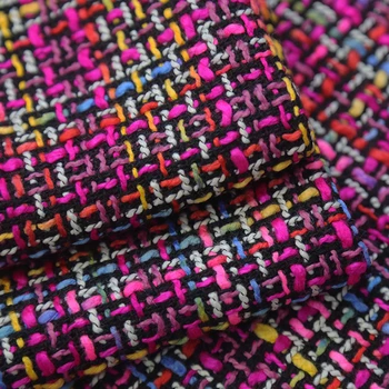Korejas varavīksnes krāsu sagatavošanas pusi svārkus, mēteli, bikses, uzvalku audums tvīda auduma mazo tīkams vējš kokvilnas auduma bezmaksas piegāde