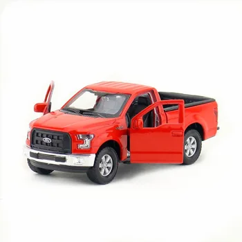 WELLY 1/36 Mēroga Pull Atpakaļ Auto Rotaļlietas. Gadam Ford F-150 Pick-up Truck Lējumiem Metāla Automašīnas Modeļa Rotaļlietu Dāvanu/Kids/Kolekcija