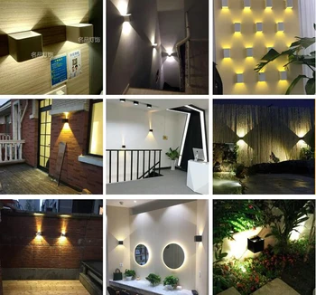Mūsdienu minimālisma sienas lampas āra LED lampas, apgaismes armatūru guļamistabas gultas dzīvojamo istabu, koridora hotel koridora sienas lampas