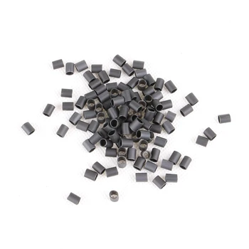 1000pcs/maiss Siltuma Sarukt Mikro Saites Black Shrinkable Caurules Matu Pērlītes Skaidru Līmi Shrinkies Līme, Oderētas Caurules matu extensi