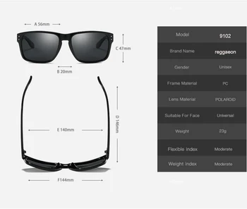 Polarizēta sporta saulesbrilles, vīriešu ultravieglajiem briļļu rāmja saulesbrilles, vīriešu zīmolu dizaina āra zvejas brilles UV400