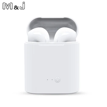 I7s TWS Mini Bluetooth Bezvadu Austiņas Stereo Austiņu Austiņas Ar Uzlādes Lodziņā Mic Visiem Smart Tālrunis nav i9 i10 i13