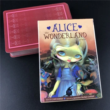 Alise Brīnumzemē Oracle Kartes Pilnas Angļu 45 Kartēm Klāja Tarots Zīlēšana Liktenis Ģimenes Puses Galda Spēle