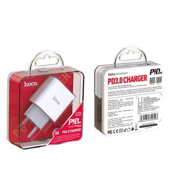 HOCO PD 3.0 Fast USB Lādētājs 18W Ātri Uzlādēt FCP iPhone 11 Pro XS XR Par Sam sung S10 Huawei P30 Universal Travel Adapter