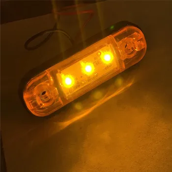 4/10pcs 10-30V Piekabes LED Apgaismojums 3 Led Sānu Gabarītlukturi Brīdinājuma Gaismas Automašīnu Van Pikaps, Led Lukturi, Automašīnu Aksesuāri
