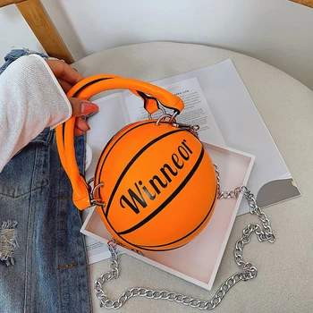 Mazo Luminiscences Krāsas Basketbola Rokas Soma Sieviešu Modes Ķēdes Somas Radošo Vēstuli Plecu Messenger Bag Mini Tote Kārta