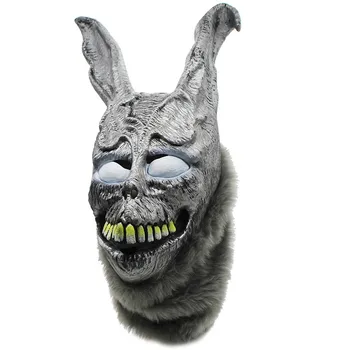 Dzīvnieku Karikatūra Truša maska Donnie Darko FRANK Zaķis Tērpu Cosplay Halloween Puse Maks Krājumus ar Kažokādas Maska
